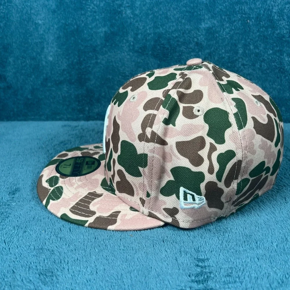 New Era 59FIFTY New York Yankees Beige Duck Camo‎ World Series Fit Hat 7 1/8